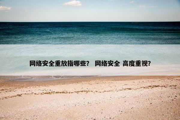 网络安全重放指哪些？ 网络安全 高度重视？