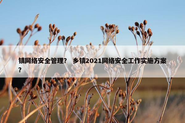 镇网络安全管理？ 乡镇2021网络安全工作实施方案？