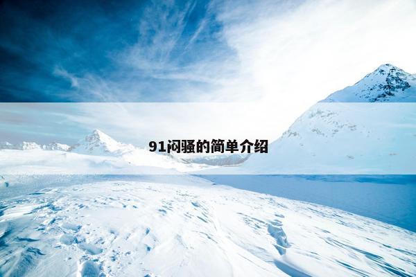 91闷骚的简单介绍