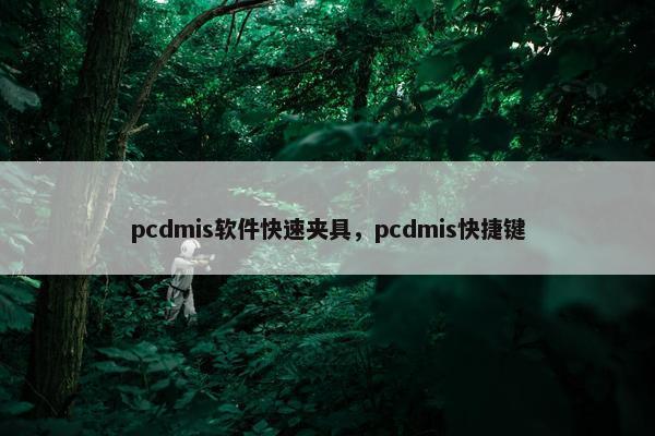 pcdmis软件快速夹具，pcdmis快捷键