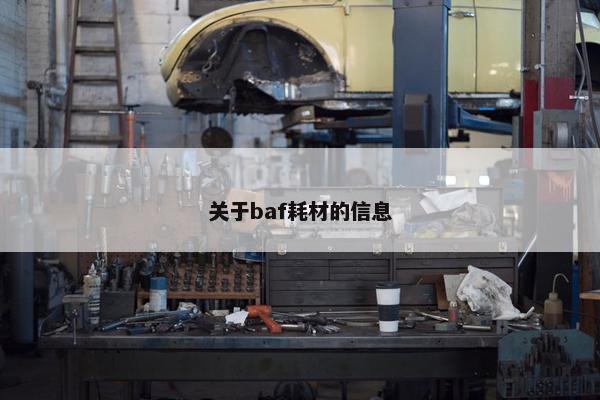 关于baf耗材的信息