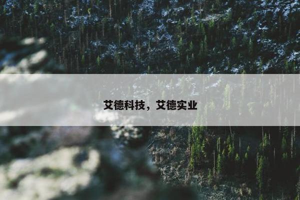 艾德科技,艾德实业 艾德科技,艾德实业