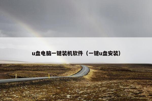 u盘电脑一键装机软件（一键u盘安装）
