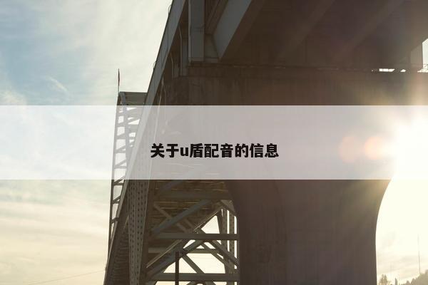 关于u盾配音的信息