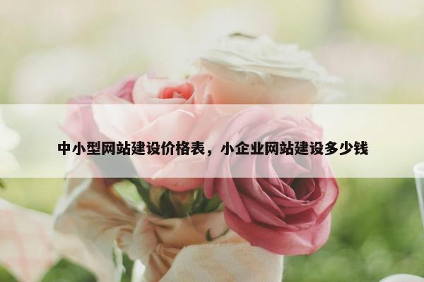 中小型网站建设价格表,小企业网站建设多少钱 中小型网站建设价格表,小企业网站建设多少钱