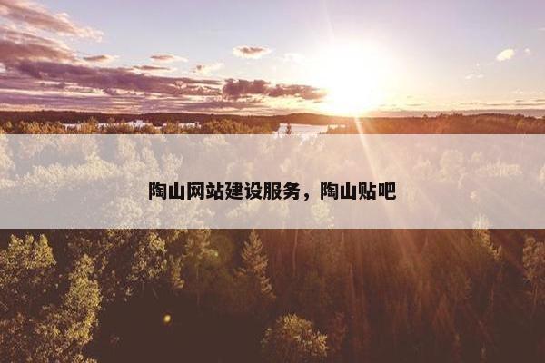 陶山网站建设服务，陶山贴吧