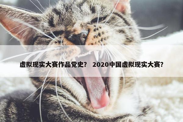 虚拟现实大赛作品党史？ 2020中国虚拟现实大赛？