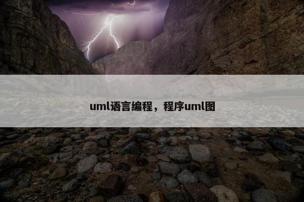 uml语言编程,程序uml图 uml语言编程,程序uml图