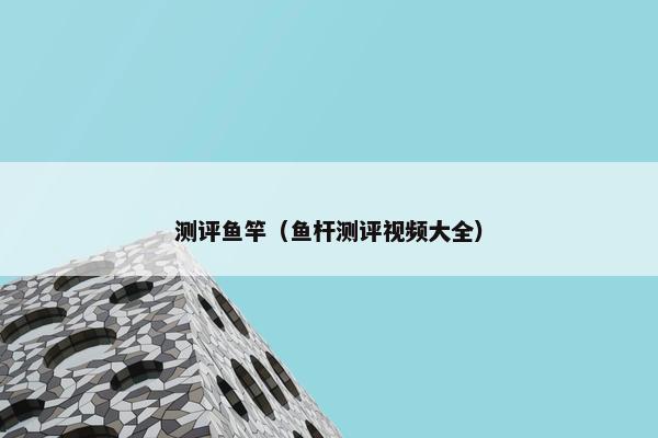 测评鱼竿（鱼杆测评视频大全）
