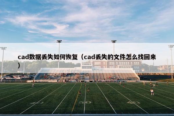 cad数据丢失如何恢复（cad丢失的文件怎么找回来）