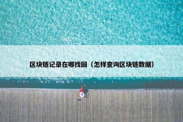 区块链记录在哪找回（怎样查询区块链数据）