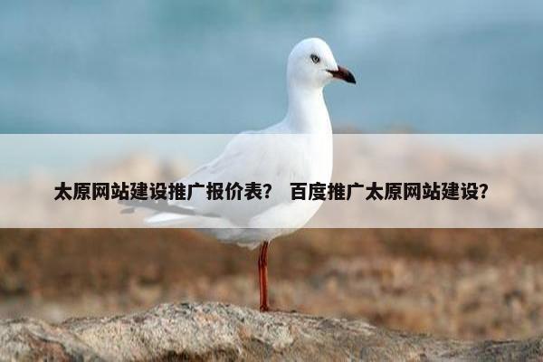 太原网站建设推广报价表？ 百度推广太原网站建设？