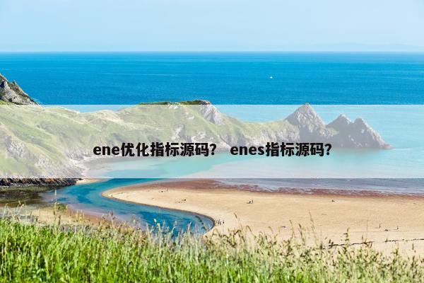 ene优化指标源码? enes指标源码? ene优化指标源码? enes指标源码?