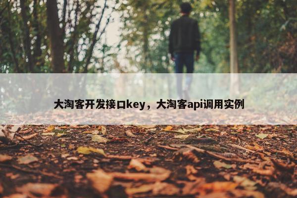 大淘客开发接口key,大淘客api调用实例 大淘客开发接口key,大淘客api调用实例