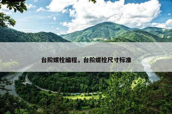 台阶螺栓编程，台阶螺栓尺寸标准