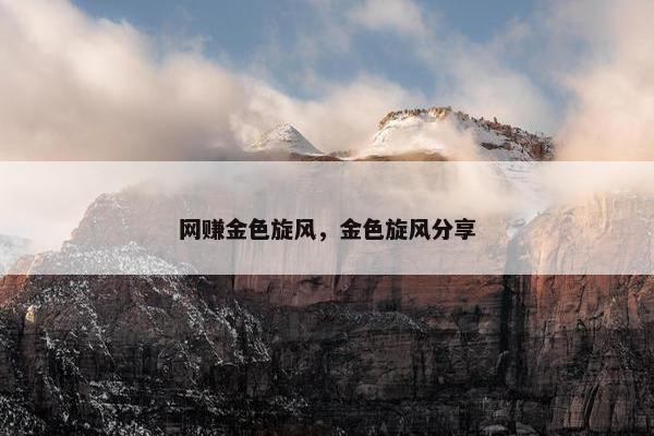 网赚金色旋风，金色旋风分享