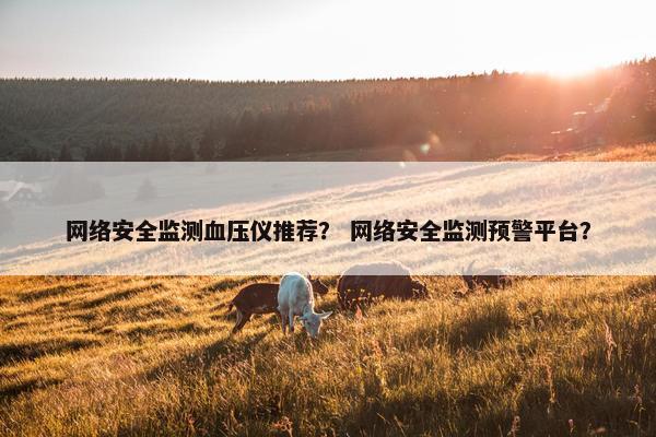 网络安全监测血压仪推荐? 网络安全监测预警平台? 网络安全监测血压仪推荐? 网络安全监测预警平台?